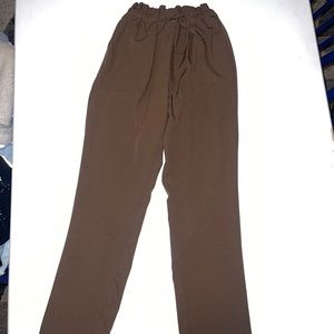 Brown jogger office attire pants